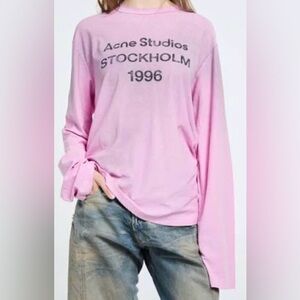 NWT 100% Authentic Acne Studios Stockholm 1996 Long Sleeve Distressed T Shirt M